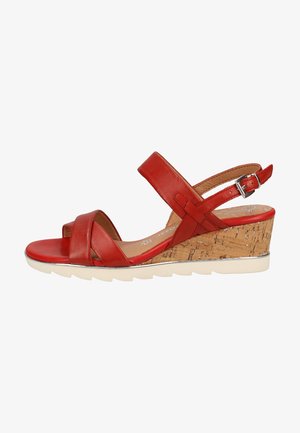 Marco Tozzi Wedge sandals - chili