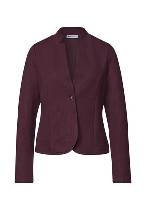 Street One, BLAZER MIT REVERSKRAGEN UND STRUKTUR - Blazer - rustic rouge