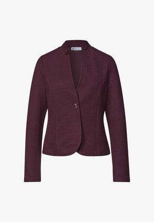 Street One, BLAZER MIT REVERSKRAGEN UND STRUKTUR - Blazer - rustic rouge