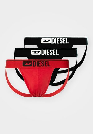 JOCKSTARAP 3 PACK - Alushousut - black/red