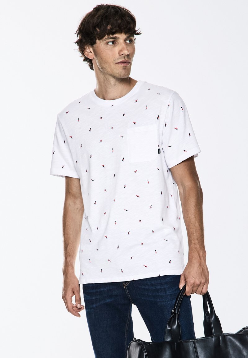 Street One MEN Triko s potiskem - weiß