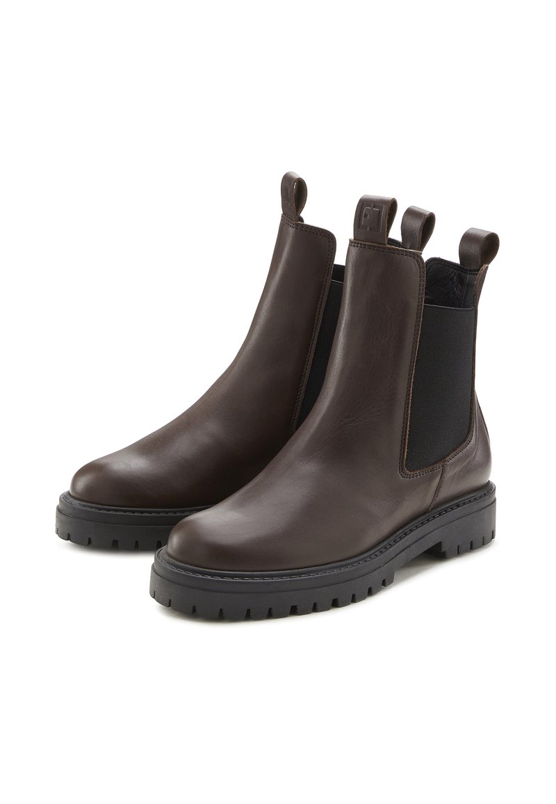 Elbsand Platform ankle boots - dunkelbraun