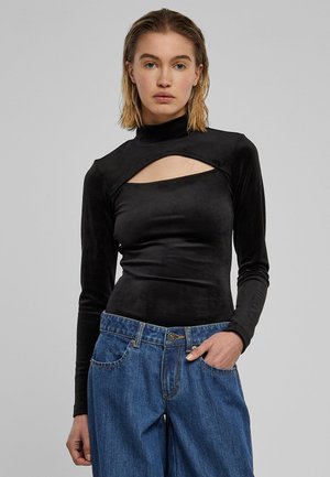 Urban Classics CUT-OUT TURTLENECK - Body - black