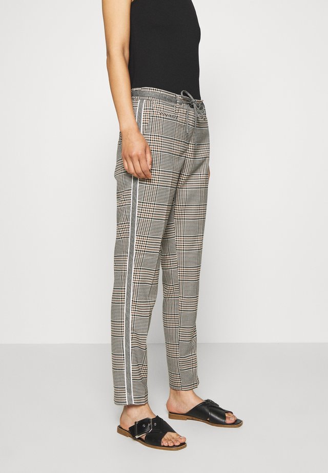 MORIEL MIXED CHECK - Pantalones - sandshell