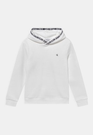 INTARSIA LOGO HOODIE UNISEX - Sweat à capuche - bright white