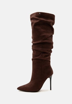 Even&Odd Wide Fit by Zalando, Ботуши с висок ток - brown