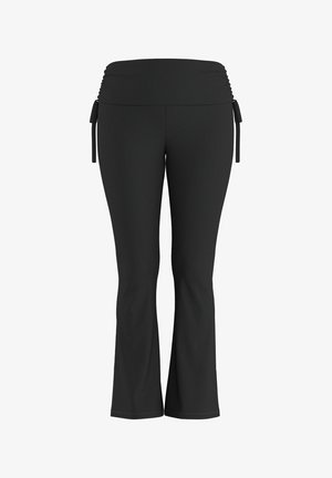 HYPEDROP, FLARED TROUSERS HDVESELA MW - Pantalon classique - black1