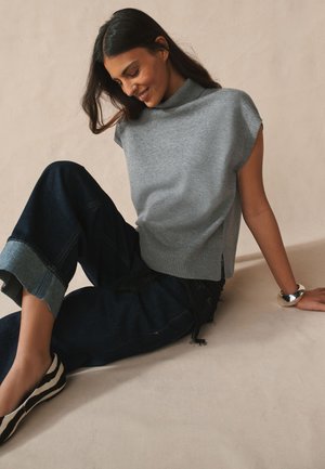 Next, REGULAR FIT - ROLL NECK COVER-UP - Top - grey