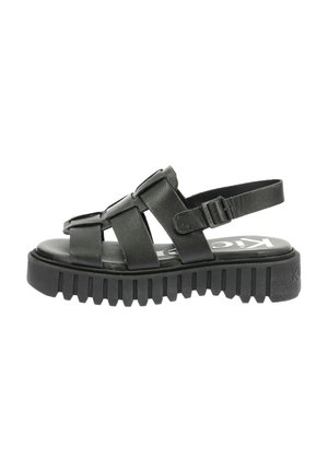 Sandales à plateforme - noir