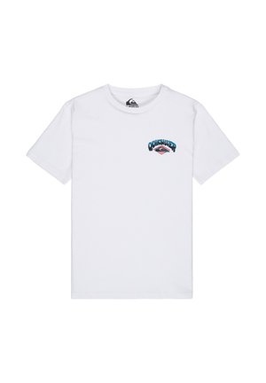 PALM HORIZON SS - Tricou cu imprimeu - bright white - solid
