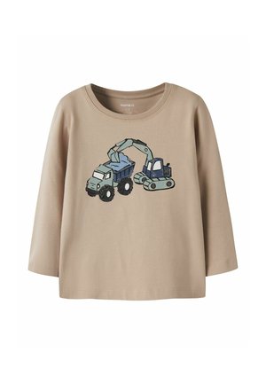 Name it TOP REGULAR FIT - Bluză cu mânecă lungă - sesame