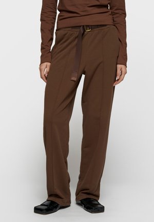 BELT JOGGER - Pantaloni - dark truffle