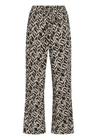 Kaffe Pantalon classique - black feather grey lines