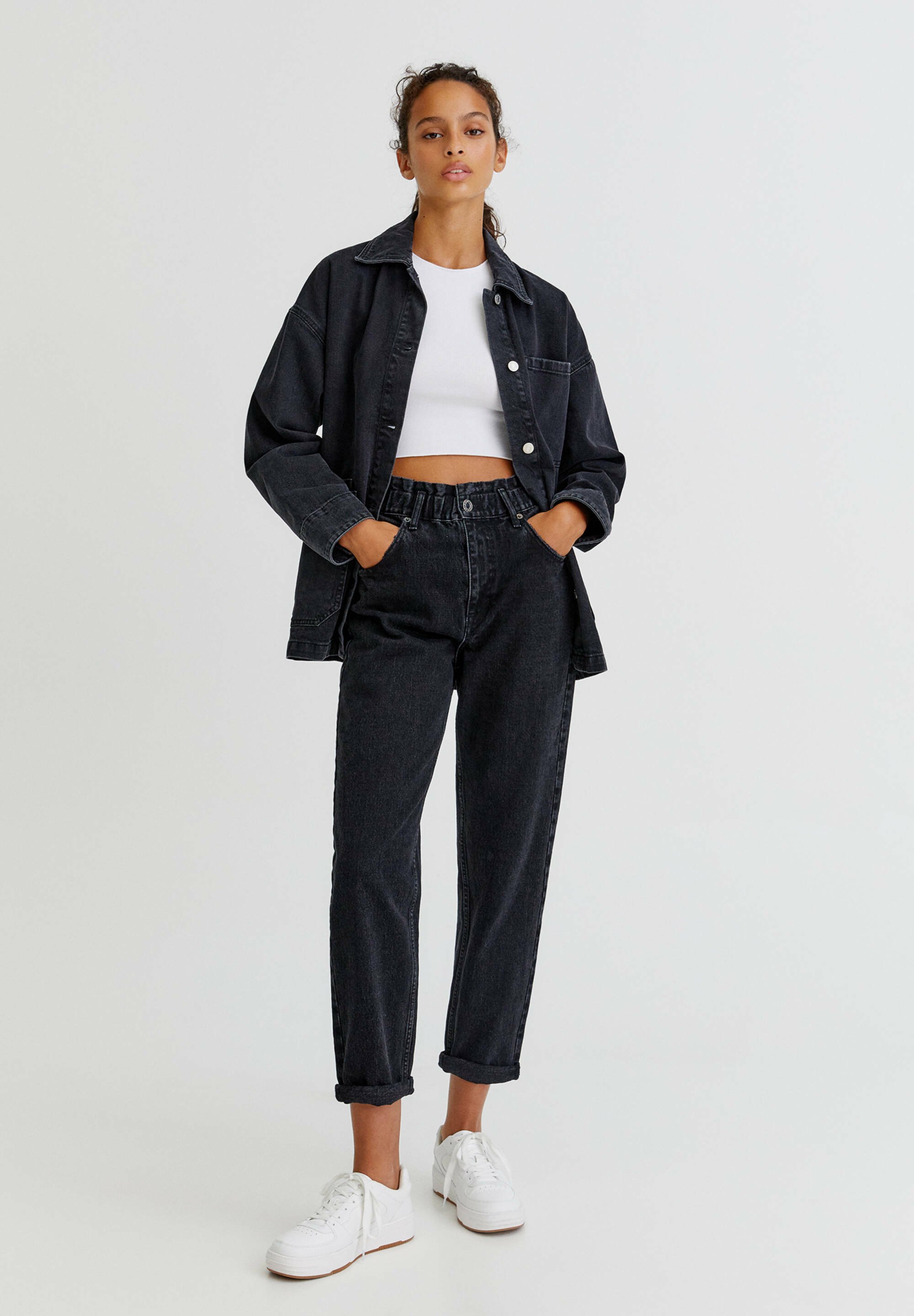 PULL\u0026BEAR MOM FIT RELAX FIT - Straight 