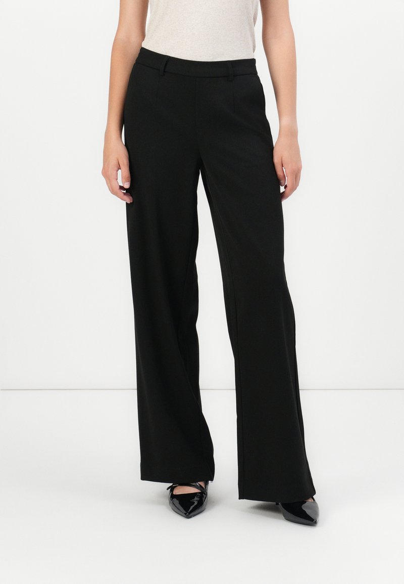 Object - OBJLISA WIDE PANT - Bukser - black, Forstør