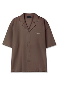 TROY - Button down-skjorte - cozy brown
