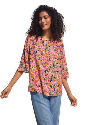 Blouse - apricot flower