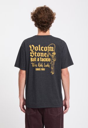 Volcom, TEE REELY LUCKY HTH - T-shirt imprimé - heather black