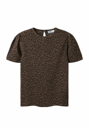 Name it, TOP REGULAR FIT - T-shirt print - chocolate brown