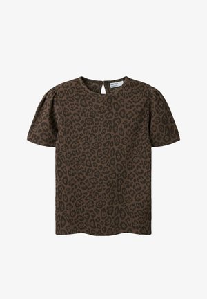 Name it, TOP REGULAR FIT - T-shirt print - chocolate brown