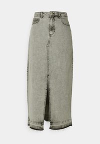 LARCHY - Denim skirt - light grey denim
