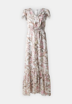 Guess, DESTINY V NECK  - Maxi dress - white/light pink
