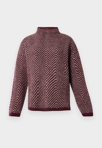 SLFLULU HERRINGBONE HIGH NECK - Jumper - fig/birch