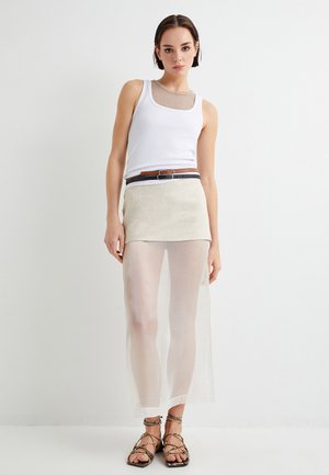 RISE DETAIL MIDI - Kokerrok - off white