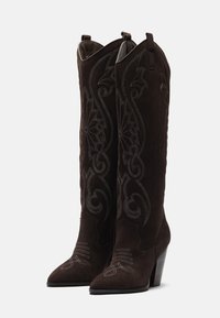 Zign Cowboy- / Bikerboots - dark brown