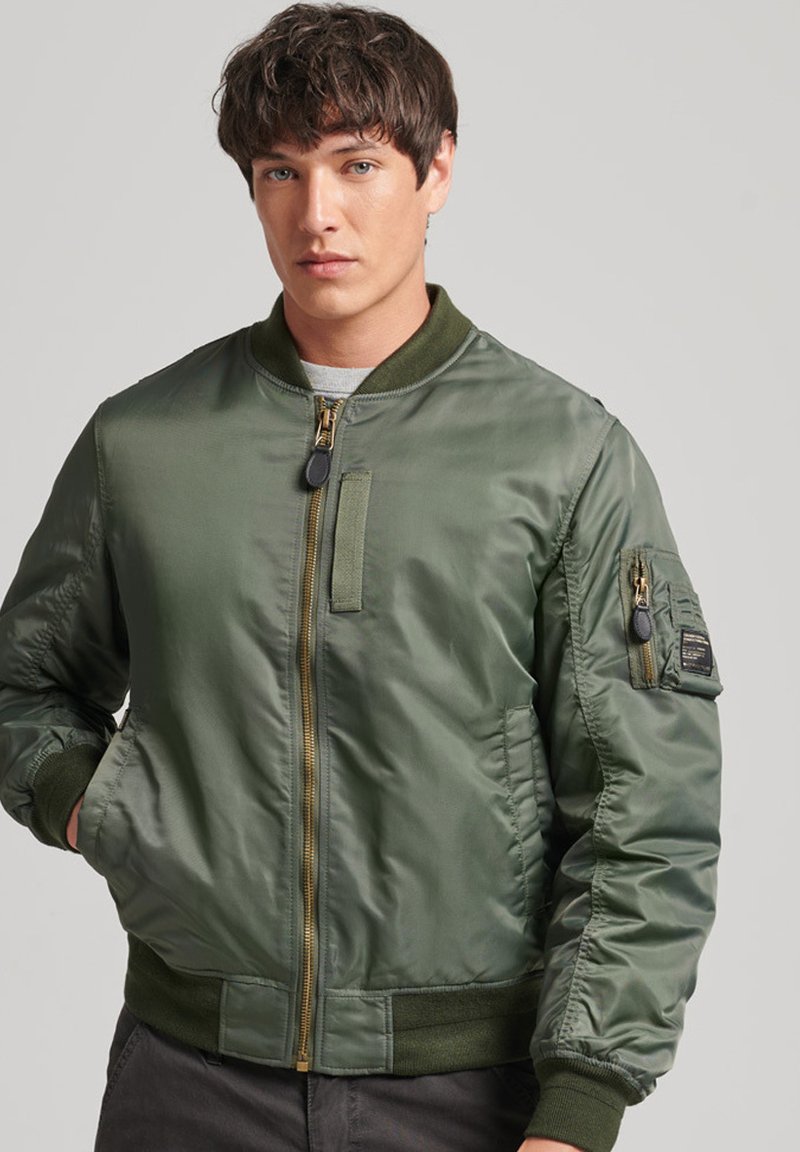 Superdry VINTAGE Bomber Jacket sage green/green Zalando.ie