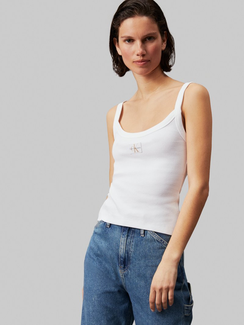 Calvin Klein Jeans Top - bright white