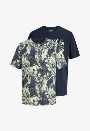 Jack & Jones, JJEJEFF TEE 2 PACK - T-shirts print - sky captain