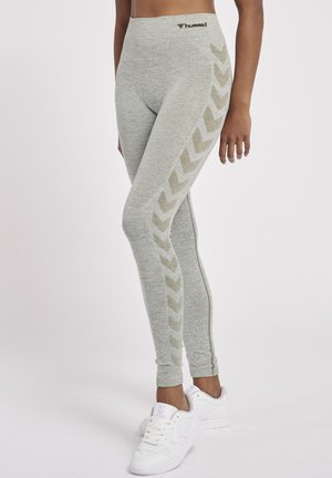 Hummel SEAMLESS MID - Legging - lilypad melange