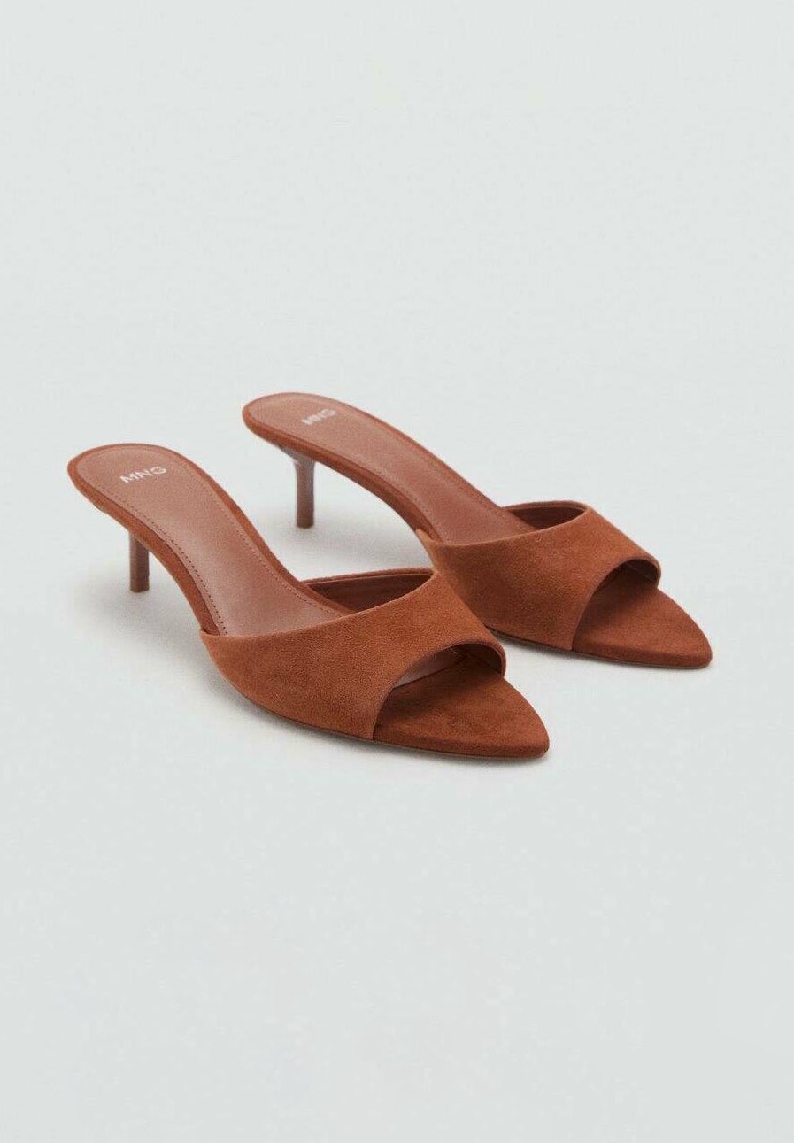 Mango Mules de tacón - brown/marrón - Zalando.es