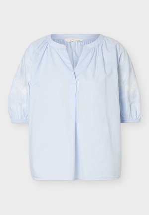 TOM TAILOR, BLOUSE WITH EMBROIDERY - Tunika - kentucky blue