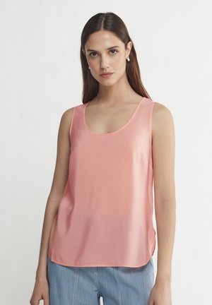 Falconeri WIDE-NECK - Top - hellrosa light peach pink