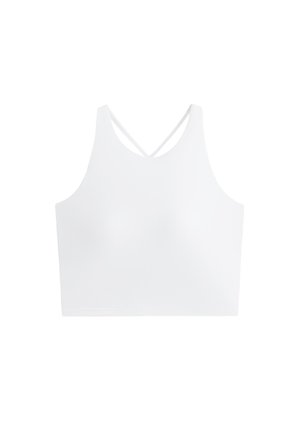 OYSHO, COMFORTLUX STRAP TANK TOP CUPS - Top - white