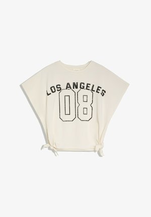 Bershka, PRINT T-SHIRT - T-shirt imprimé - beige