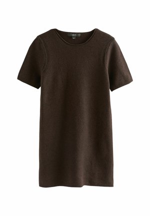 REGULAR FIT  - Svetríkové šaty - chocolate brown
