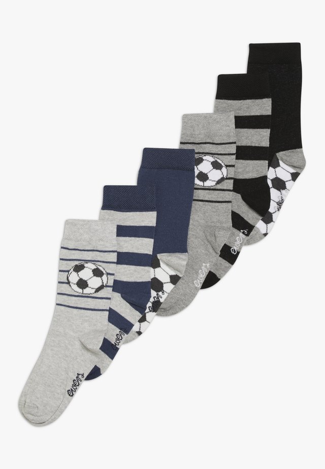 FUSSBALL RINGEL 6 PACK - Strumpor - schwarz/tinte