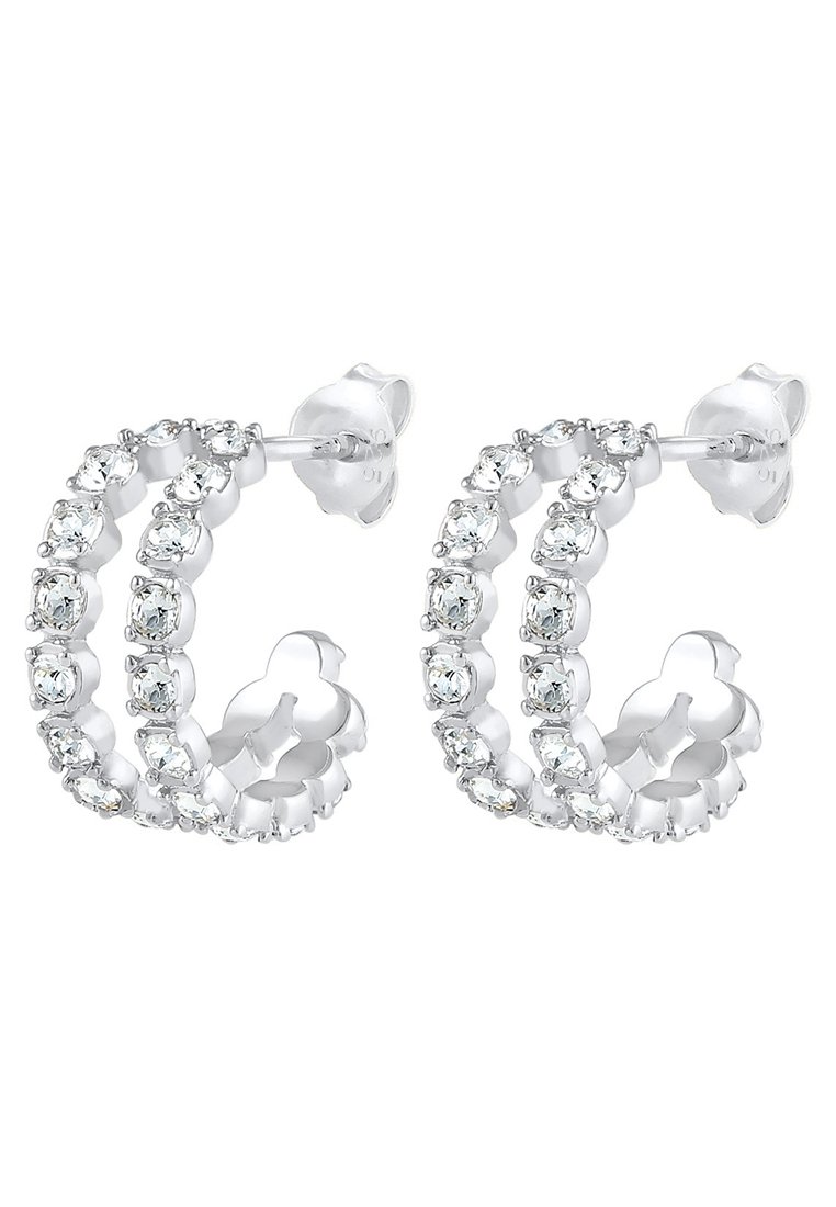 Damen Halsketten | Elli GLASS CRYSTAL Ohrringe silver-coloured/silberfarben - LK28442 Damen Halsketten | Elli GLASS CRYSTAL Ohrringe silver-coloured/silberfarben - LK28442