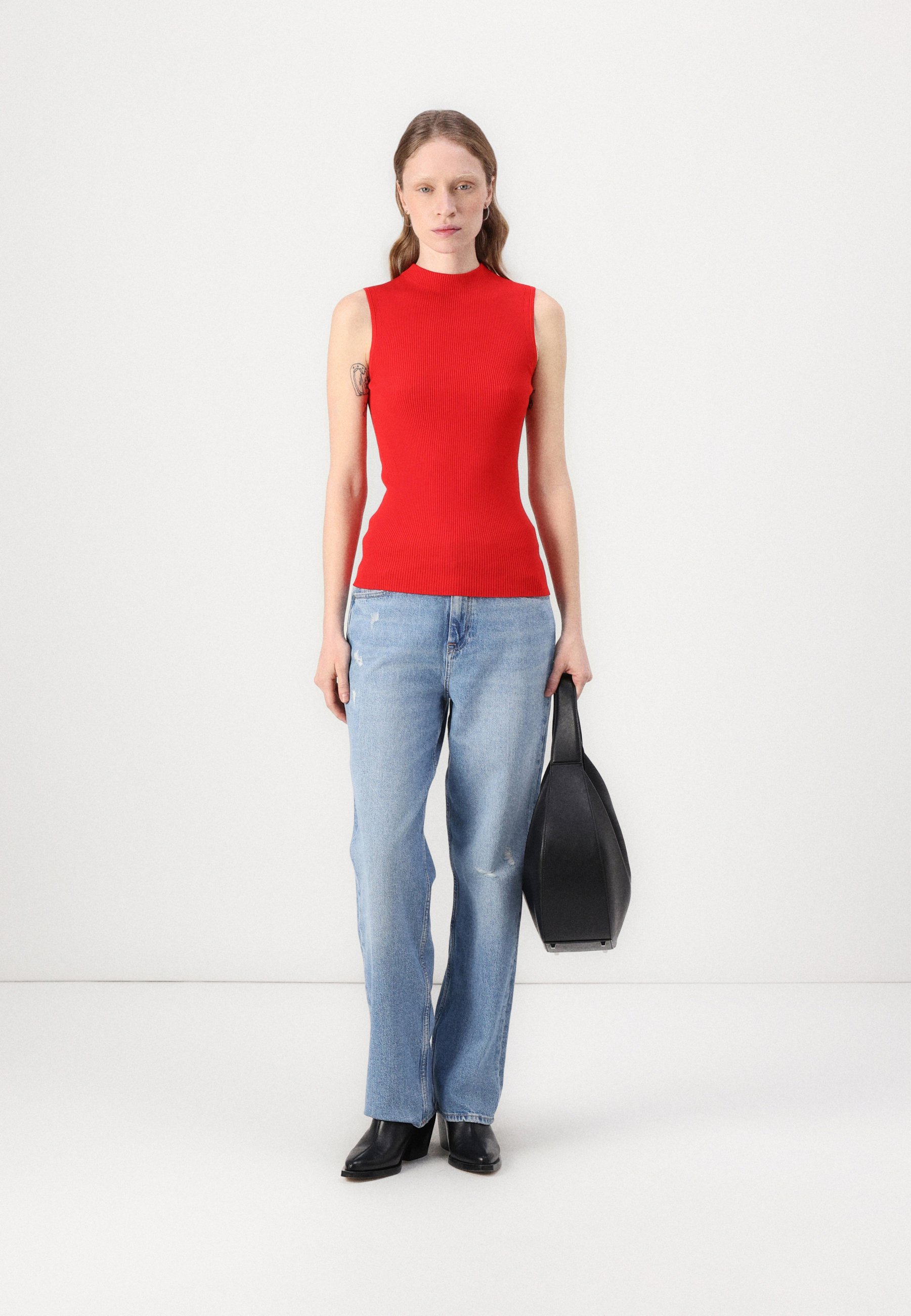 売れ筋商品|||ボス Tシャツ レディース トップス FESKIES - Top - bright red T-Shirts in Red by HUGO BOSS | Women