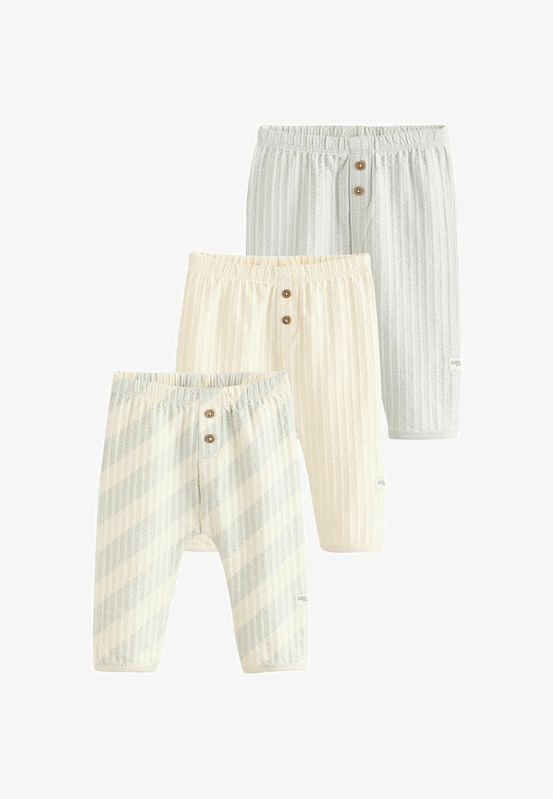 Next 3 PACK - Legíny – nohavice - grey ecru white