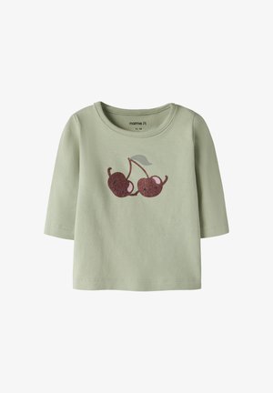 Name it, NBFVUBIE LS TOP BOX - Camiseta de manga larga - swamp