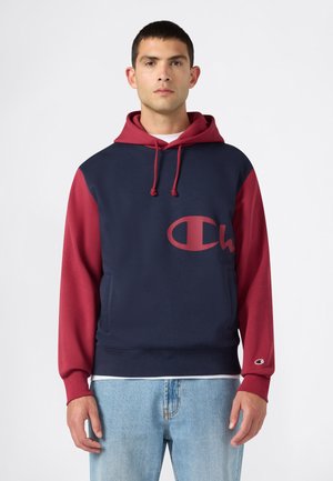 Champion, CHAMPION HOODED SWEATSHIRT CHAMPION HERITAGE EVOLUTION - Jersey con capucha - dark blue