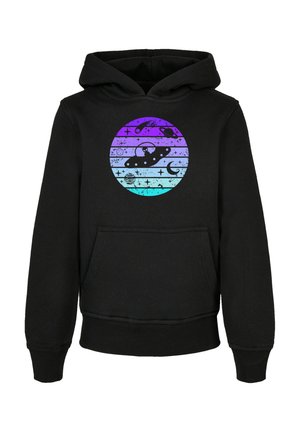 RETRO ALIEN SPACE SUNSET - Hoodie - schwarz
