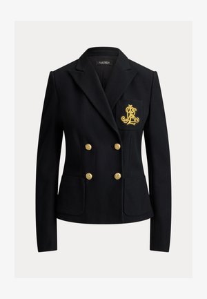 Lauren Ralph Lauren, DOUBLE BREASTED STRETCH PIQUÉ BLAZER - Blazer - black