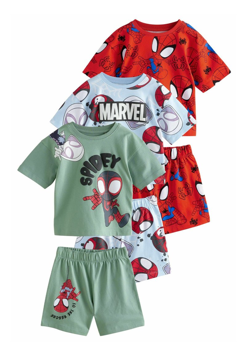Next - REGULAR FIT - LICENSE 3 PACK SET - Pižamos komplektas - red blue spidey, Padidinti