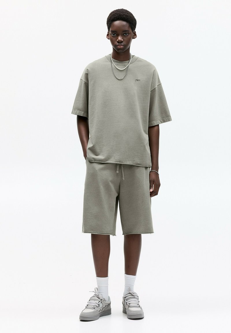 PULL&BEAR SHORT SLEEVE - T-shirts basic - khaki