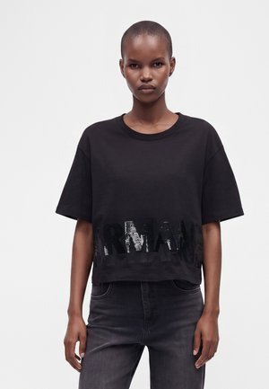 Armani Exchange, Tričko s potlačou - black